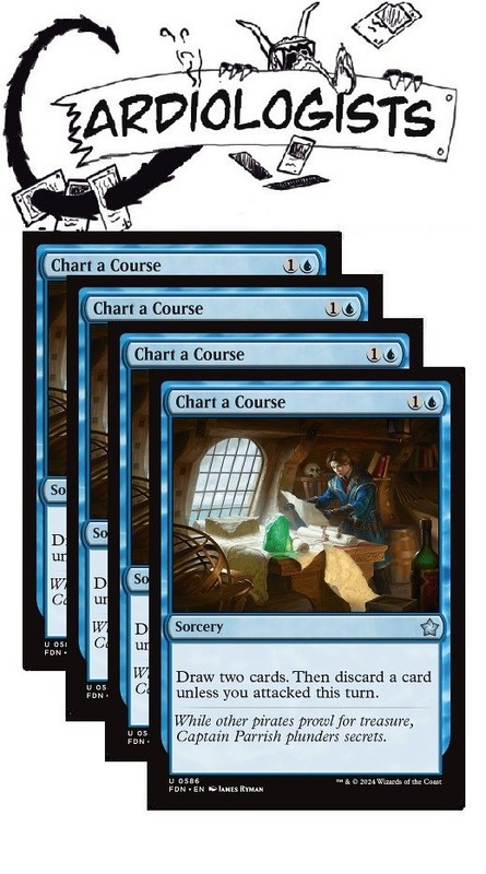Chart a Course x4 | Magic the Gathering MTG | Foundations | NM