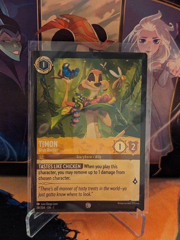 Disney Lorcana Timon – Grub Rustler 24/204 Common NM Non Foil TCG