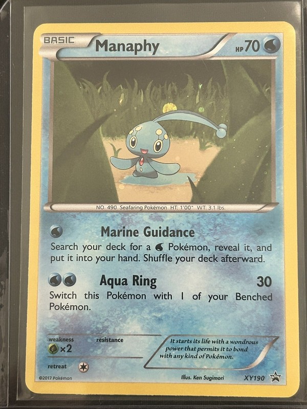 Manaphy XY190 Holo Promo XY Promo Pokemon Lightly Played
