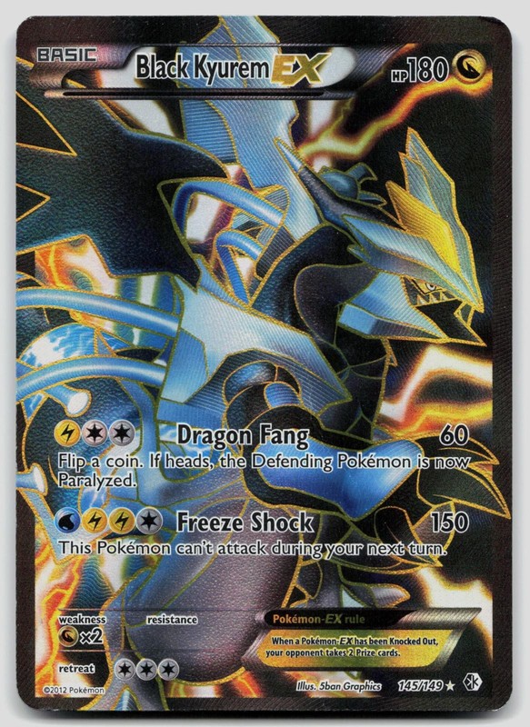 Black Kyurem EX 145/149 Boundaries Crossed Pokemon DMG