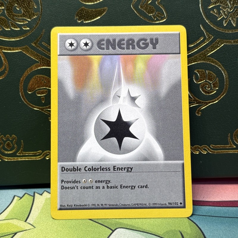 Double Colorless Energy 96/102 Uncommon Base Set Shadowless Pokemon NM