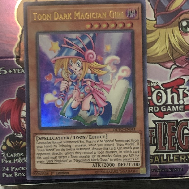 Konami Toon Dark Magician Girl DUPO-EN041 Duel Power 1st Ed Ultra Rare Holo