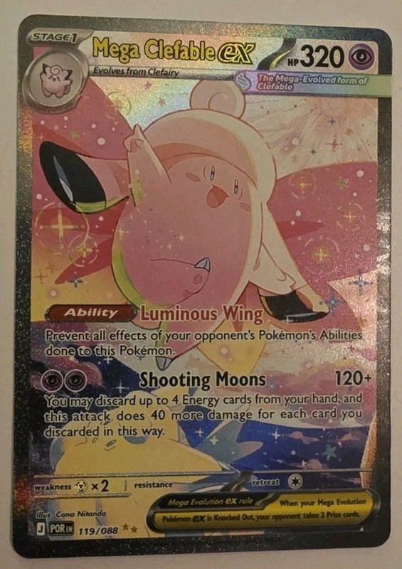 Mega Clefable ex 119/088 Me03: Perfect Order Holo