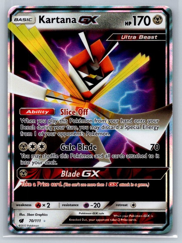 Kartana GX Holo Ultra Rare SM – Crimson Invasion 70/111 NM