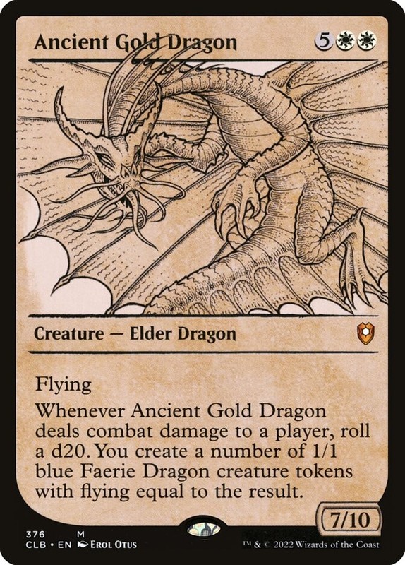 Ancient Gold Dragon (376/1080) Commander Legends Battle for Baldur’s Gate LP