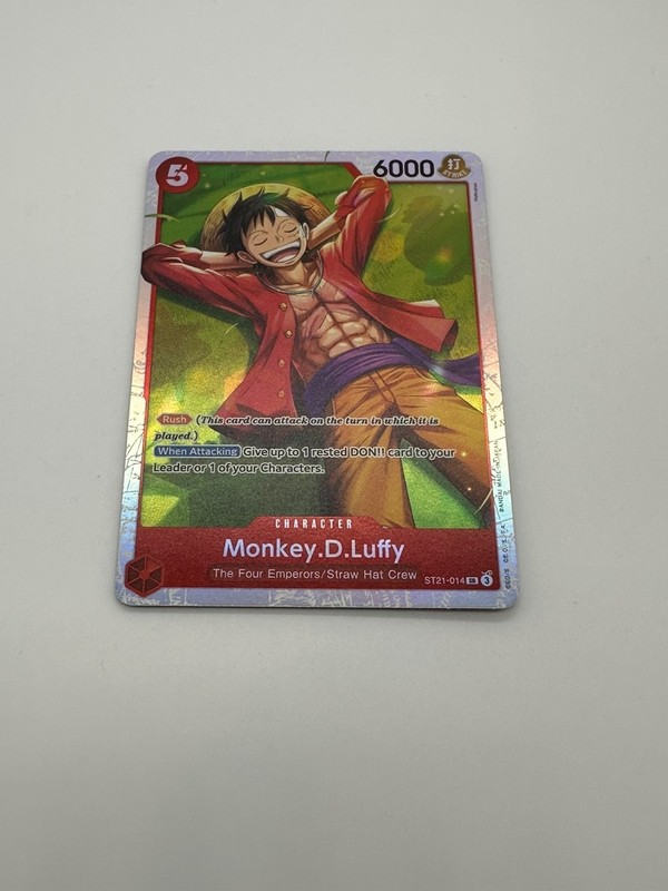 Monkey D. Luffy ST21-014 Holo Rare English – ONE Card | One Piece TCG