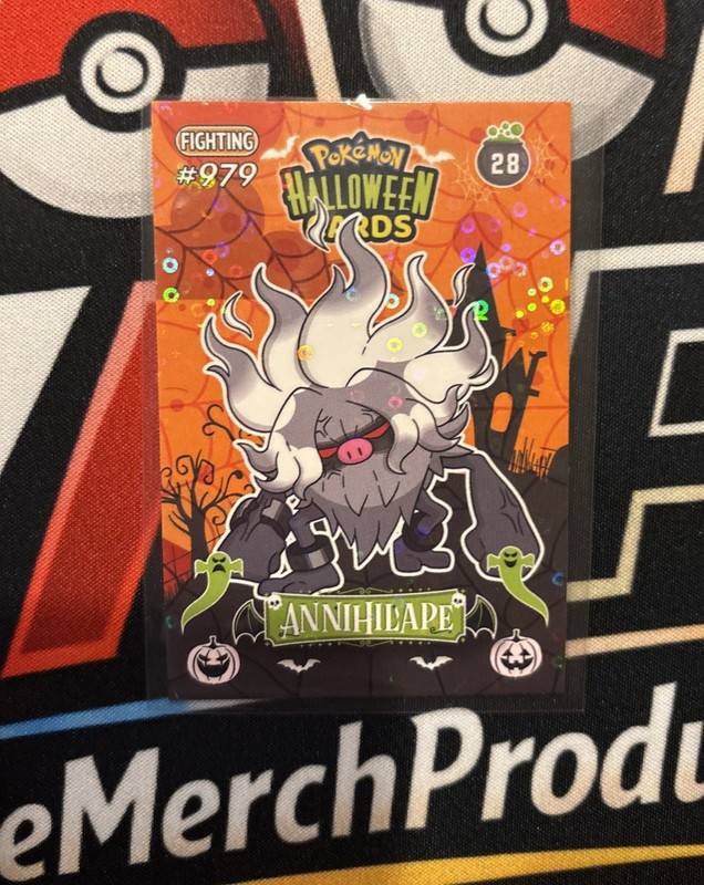 Rare Full Art Halloween Annihilape Collectoons Low Pop Holo Card 🎃
