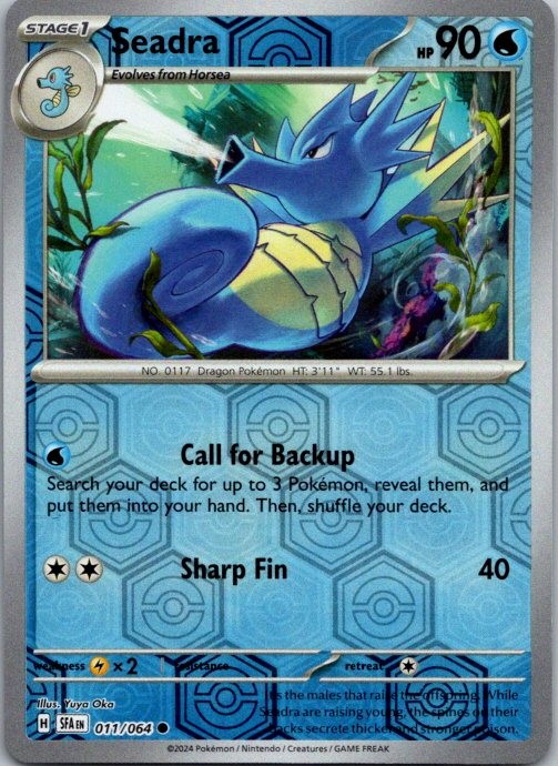 Seadra Common SV: Shrouded Fable 011/064 NM Reverse