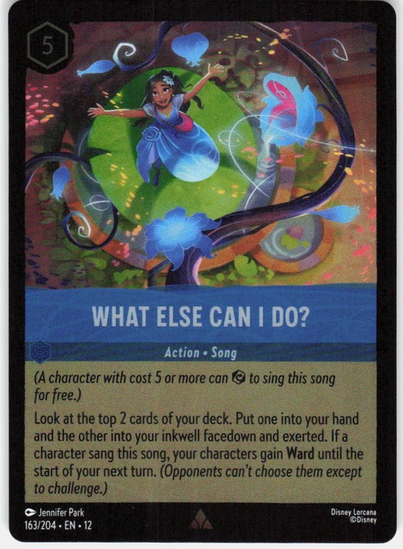 What Else Can I Do? Foil 163/204 Wilds Unknown Disney Lorcana