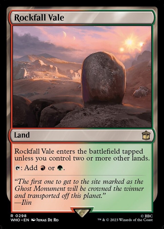 Rockfall Vale 298 NM Doctor Who MTG