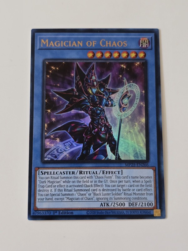 Magician of Chaos Ultra Rare MP25-EN266 2025 Mega Pack 1st Edition NM Yu-Gi-Oh!