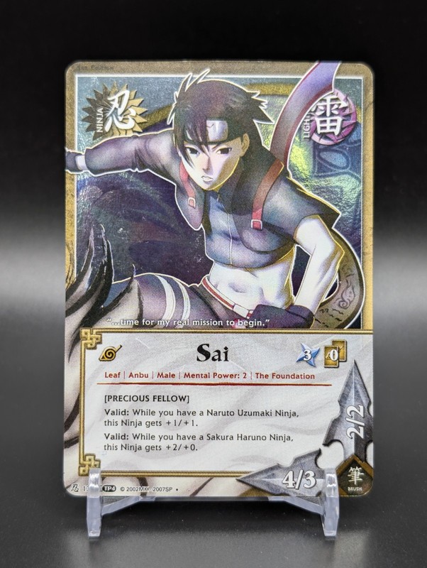 Sai – 1343 – Holo Foil Naruto CCG TCG Bandai TP4