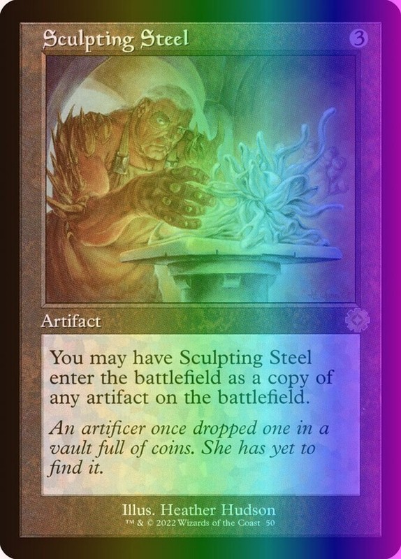 MTG Sculpting Steel (50/189) The Brothers’ War Retro Artifacts LP FOIL