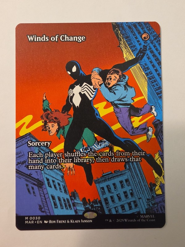 Winds of Change – MTG – Borderless – Marvel’s Spider – #30 – NM