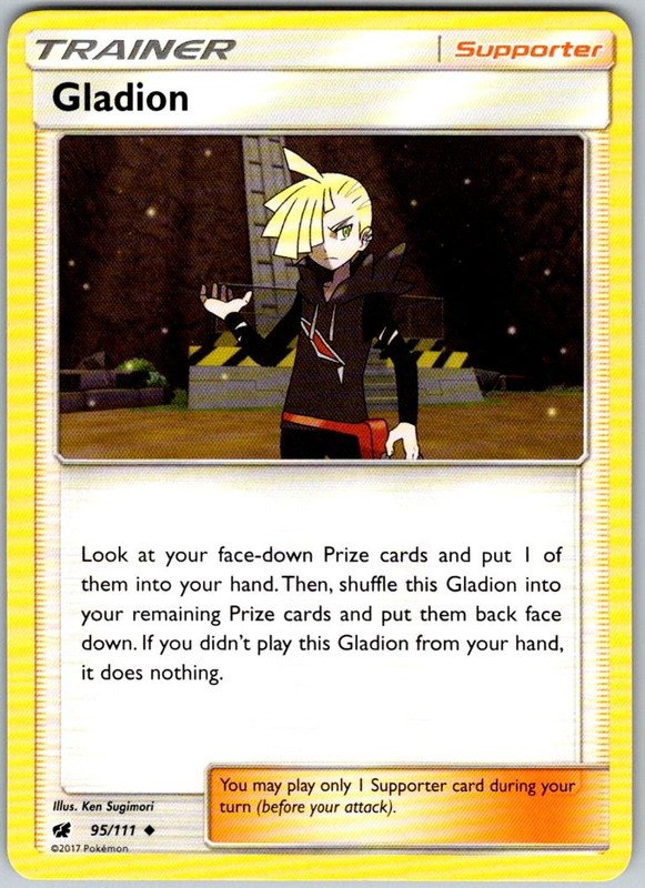 Gladion 95/111 Uncommon Crimson Invasion Near Mint