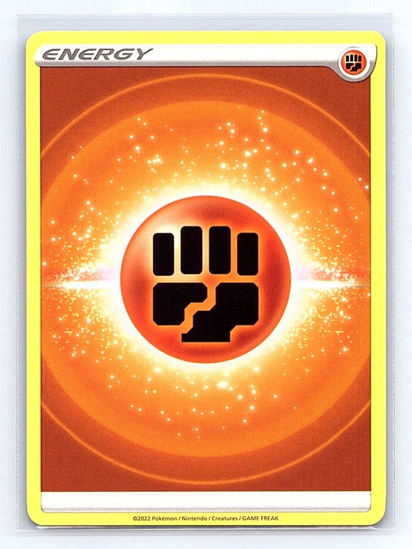 FIGHTING ENERGY !!! 2022 Unnumbered Basic Energy Card POKEMON