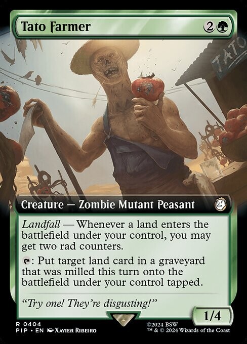 Tato Farmer Extended Art – PIP 0404 – NM – MTG Magic