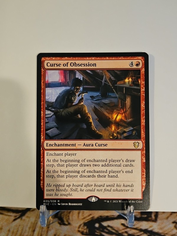 Curse of Obsession Commander: Innistrad: Midnight Hunt Regular Magic MTG #35