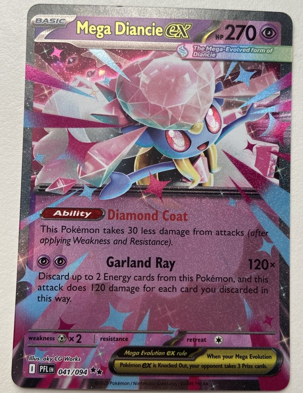 Mega Diancie ex 041/094 MBD Starter Set Mega Diancie ex – Pokemon Card ENGLISH
