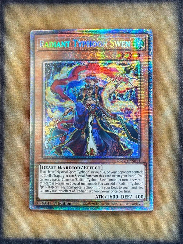 Yugioh Radiant Typhoon Swen DOOD-EN014 Starlight Rare 1st Ed NM