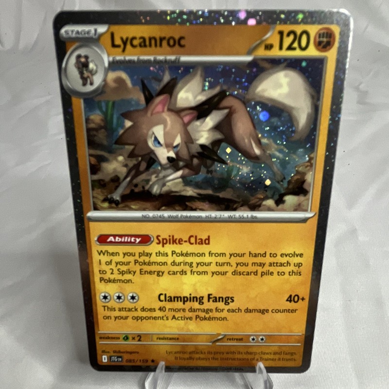 The Pokémon Company Lycanroc 085/159 Misc Cards Promo Cosmos Holo 120 HP