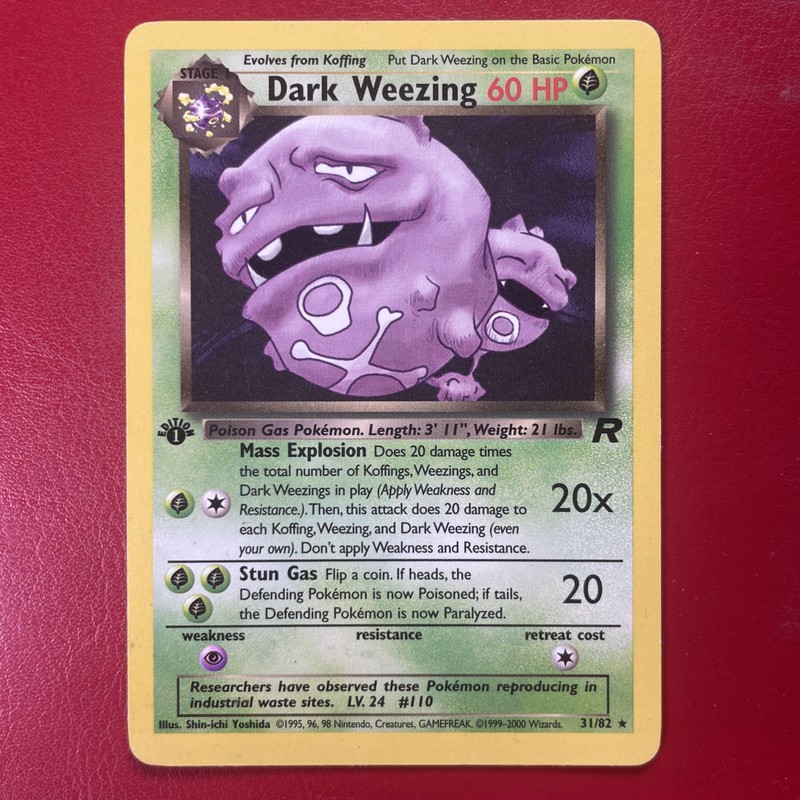 Dark Weezing 31/82 Team Rocket Regular