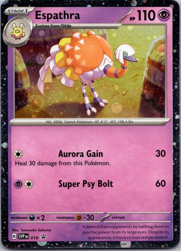 Espathra 010 Holo Promo Scarlet & Violet Promo Pokemon Holo Near Mint