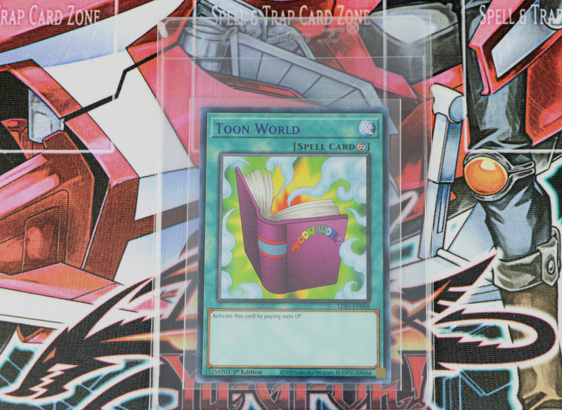 YuGiOh Spell Card Toon World LDS1-EN068 1st Edition Blue Ultra Rare