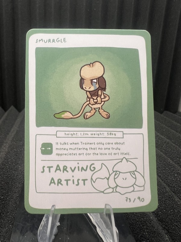 Smurrgle (Smeargle) 73/90 – Pokedoodles Set 1 Fan Art – Pokemon
