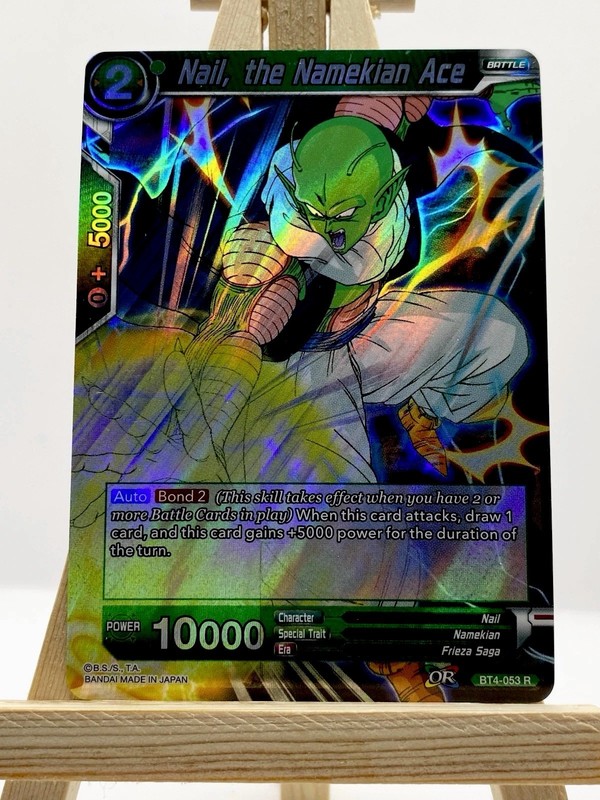 Dragon Ball Super CCG Nail, the Namekian Ace BT4-053 R Foil Anime Card