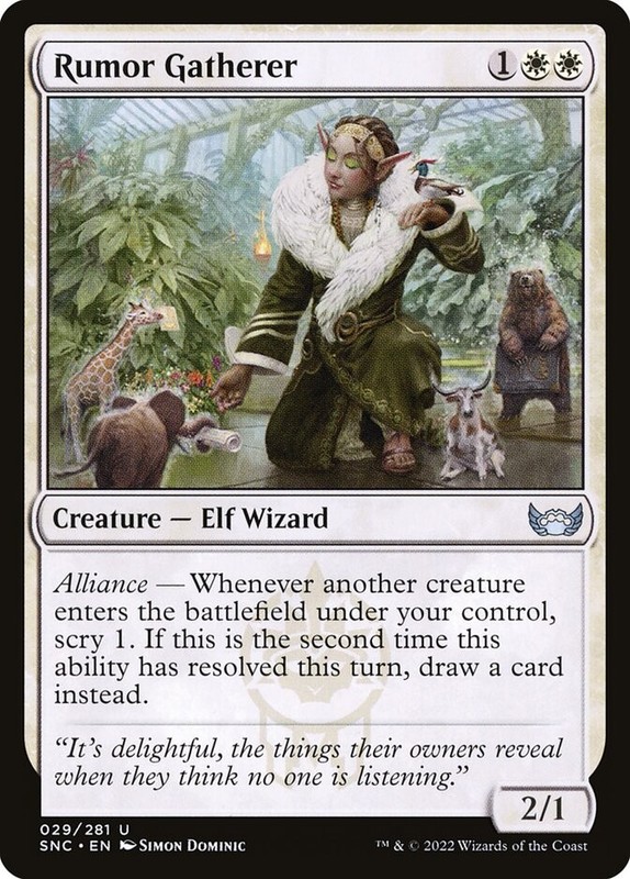 [MTG] Rumor Gatherer (Foil) (029) (SNC) NM