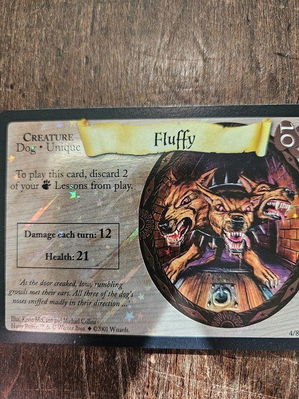 Harry Potter TCG Quidditch 4/80 Foil creature card Fluffy