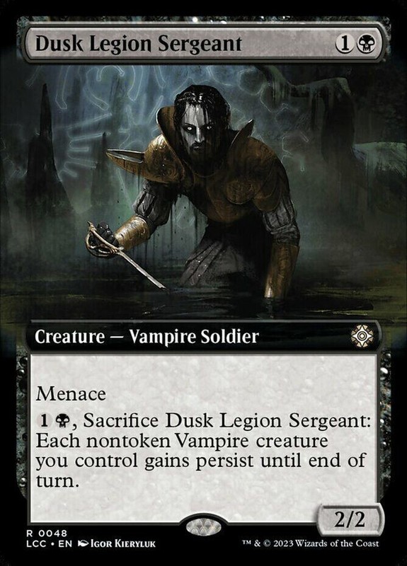 Dusk Legion Sergeant – EXTENDED ART – Lost Carverns of Ixalan – LCI – MTG – NM