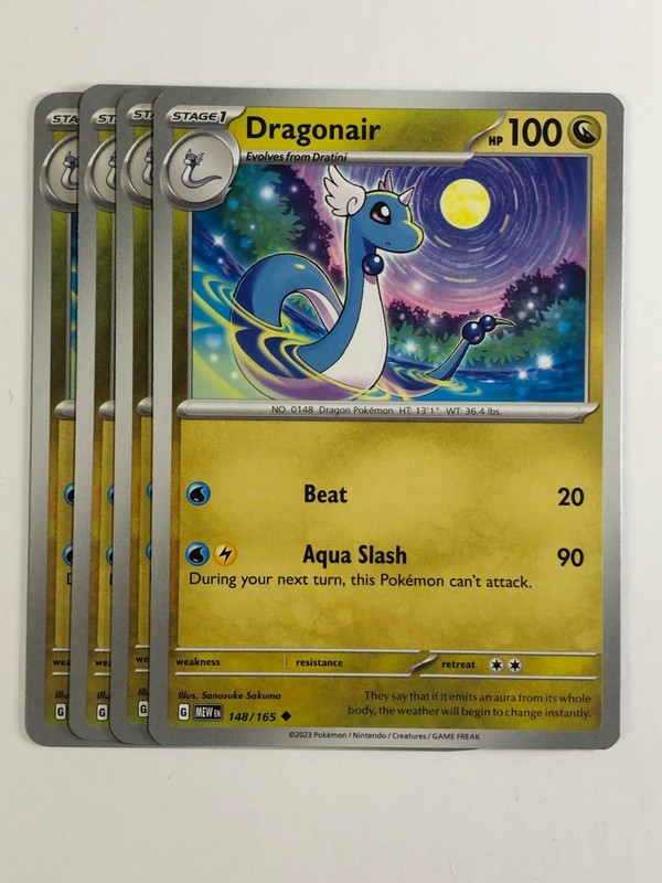 Pokemon TCG 151 4x Playset Dragonair 148/165 Near Mint