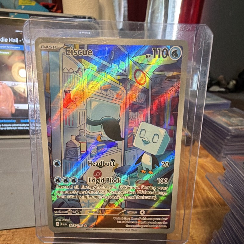 Pokémon Eiscue 205/193 SV02: Paldea Evolved Illustration Rare Holo Eng 110 HP