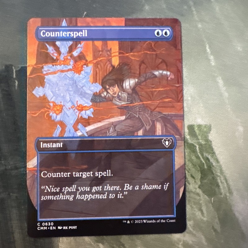 Counterspell (Borderless) Commander Masters Regular