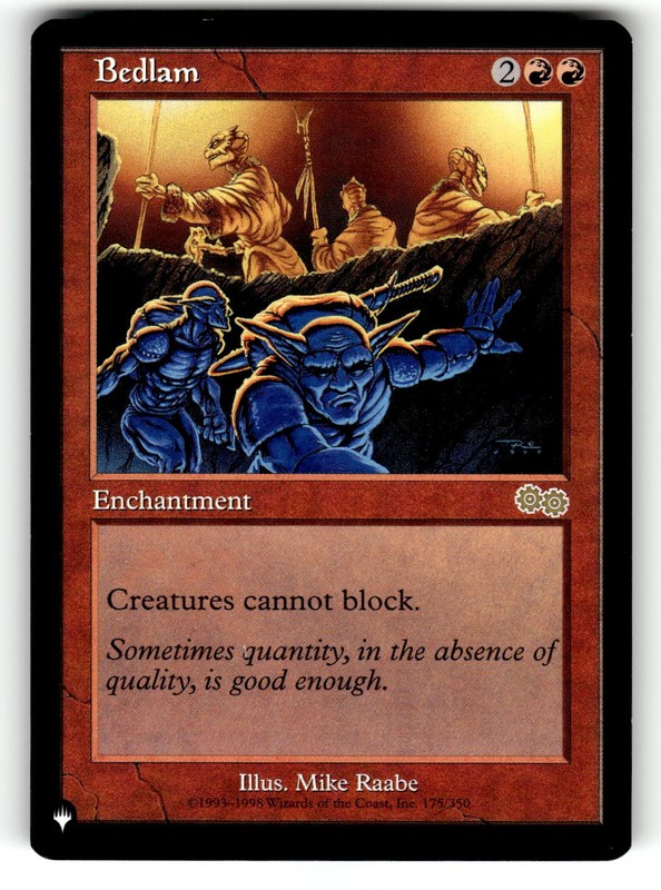 Bedlam R The List Reprints 175/350 NM