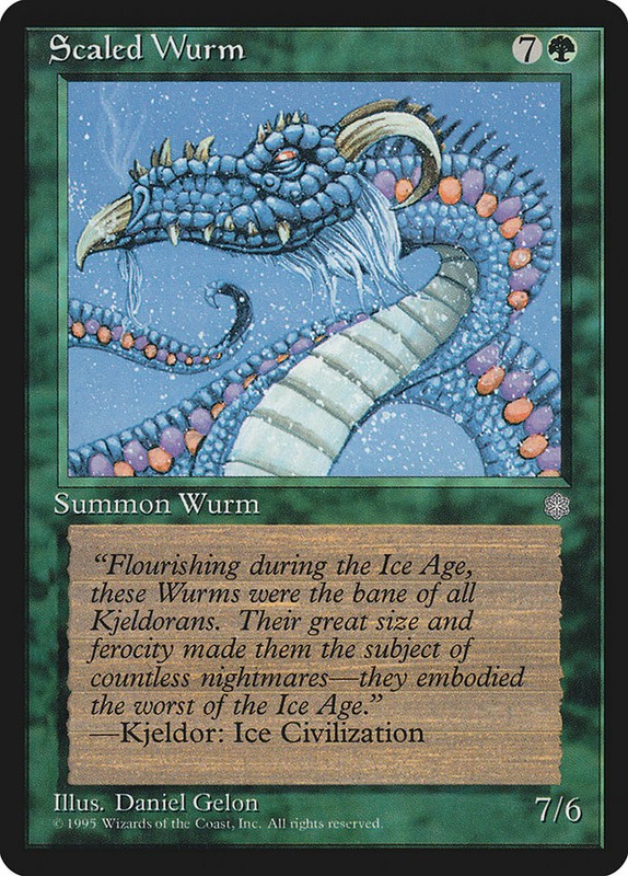 4 Scaled Wurm 4x x4 – LP – Ice Age – SPARROW MAGIC