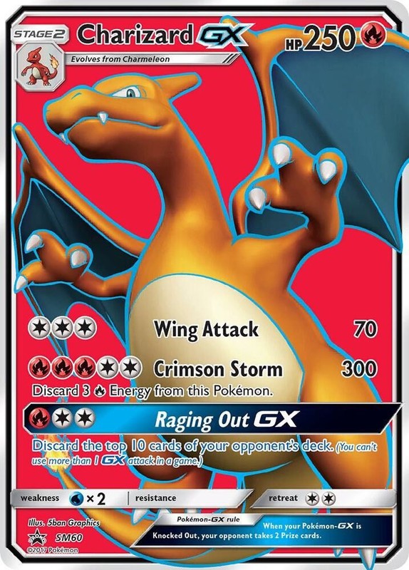 Pokemon – Charizard GX (SM60) Holo Promo Near Mint | SM PROMO