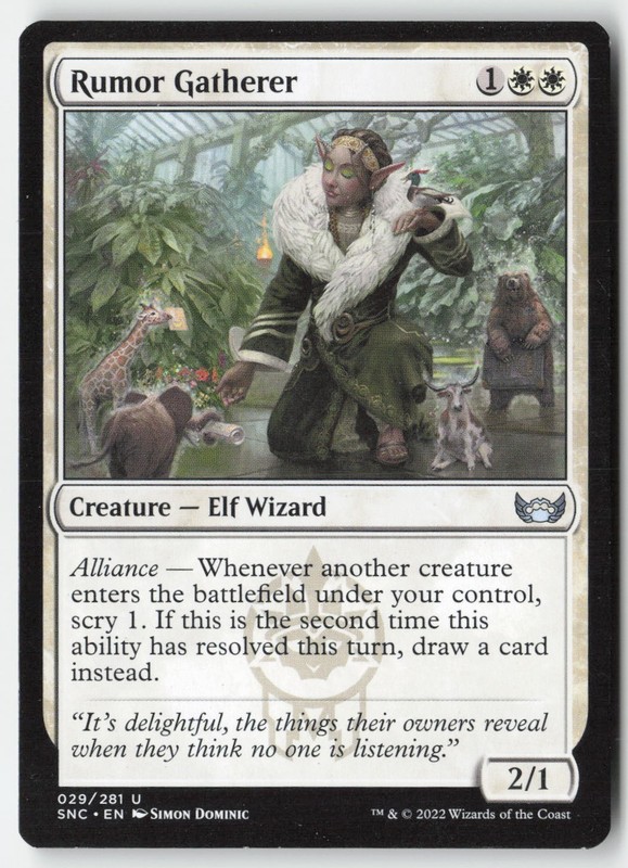 MTG – Rumor Gatherer #29 – Regular – SNC Streets of New Capenna