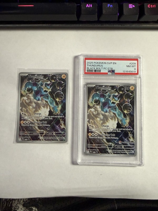 Psa 8 Thundurus 209 Pokemon Center Exclusive ETB Promo & Non Pokemon Center