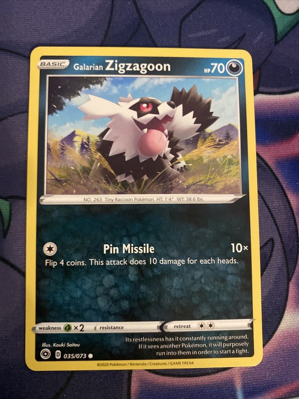 Pokemon TCG Champions Path Galarian Zigzagoon 035/073