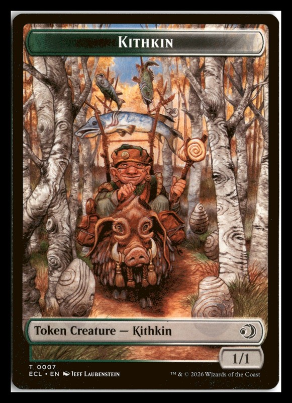 Lorwyn Eclipsed #7 // 10 Kithkin // Treasure Double-Sided Token