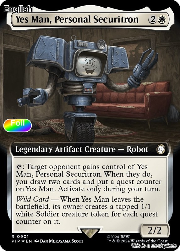 Yes Man, Personal Securitron (Extended Art) (Surge Foil) EN [PIP – 901] – NM …