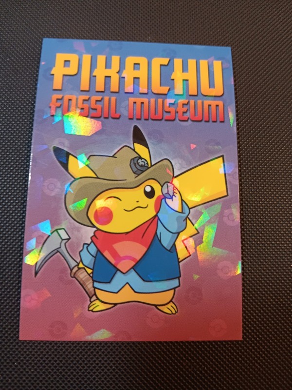Pikachu Fossil Museum Electric Pikachu 2025 Cracked Ice Holo Peru US Seller 2