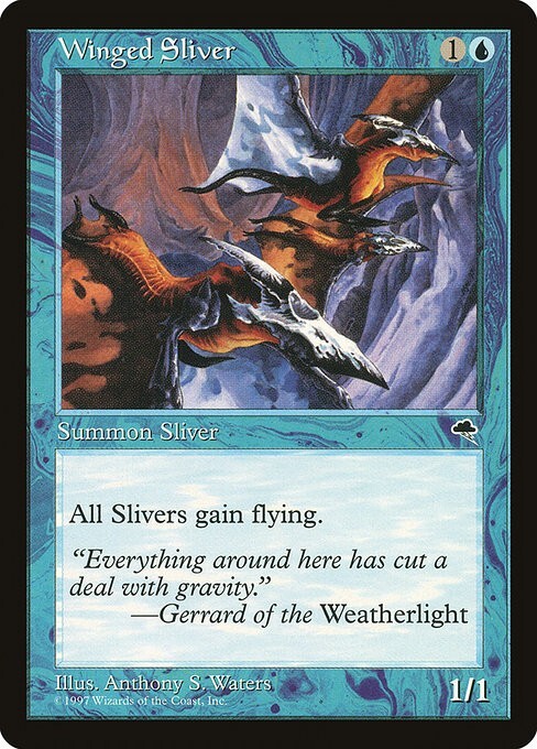 Winged Sliver 1x MtG Tempest TMP SP/NM