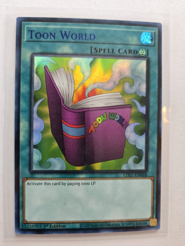 Yu-Gi-Oh! Toon World LDS1-EN068 Blue Ultra Rare 1st Edition AA87