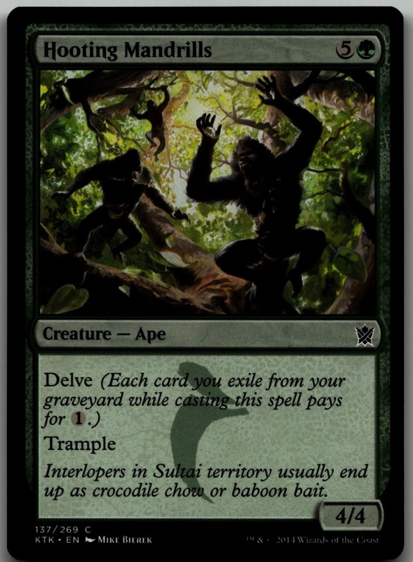 Hooting Mandrills C Khans of Tarkir 137 LP