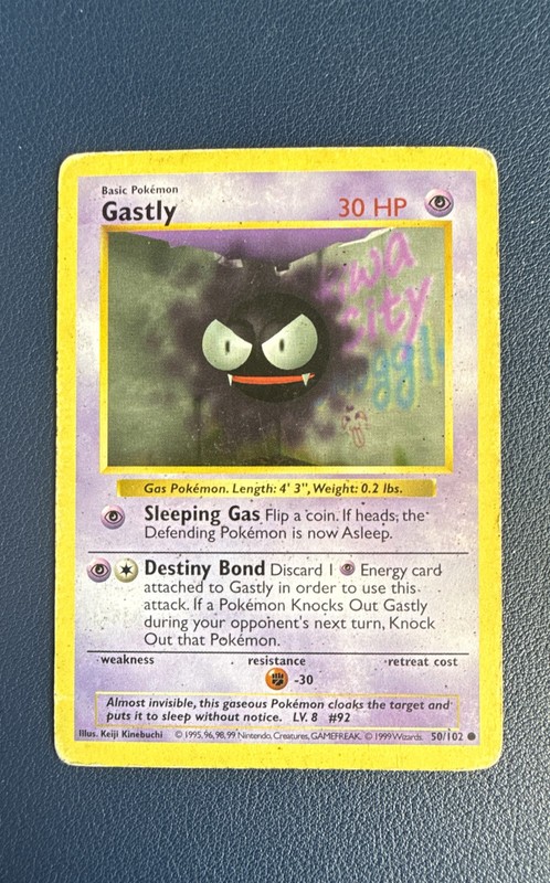Gastly 050/102 Base Set (Shadowless) Regular