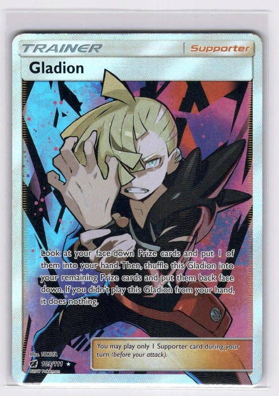 Gladion 109/111 – Ultra Rare Crimson Invasion Pokemon NM